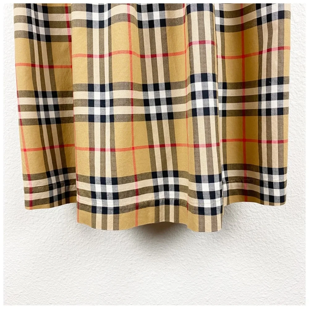 Burberry Tan Plaid Sleeveless Kids Dress